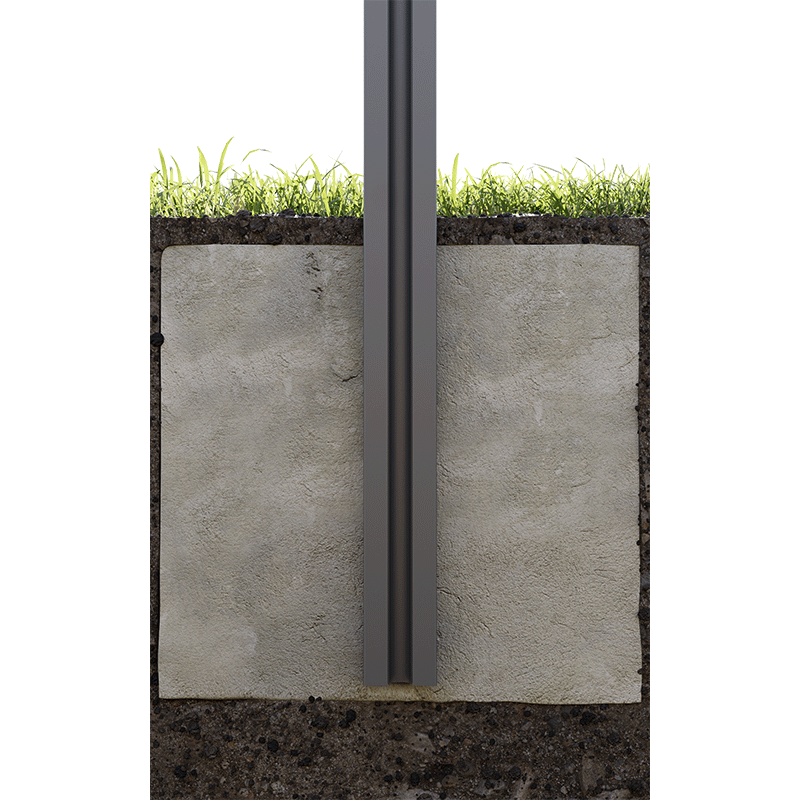 Zum Einbetonieren ohne Fußplatte